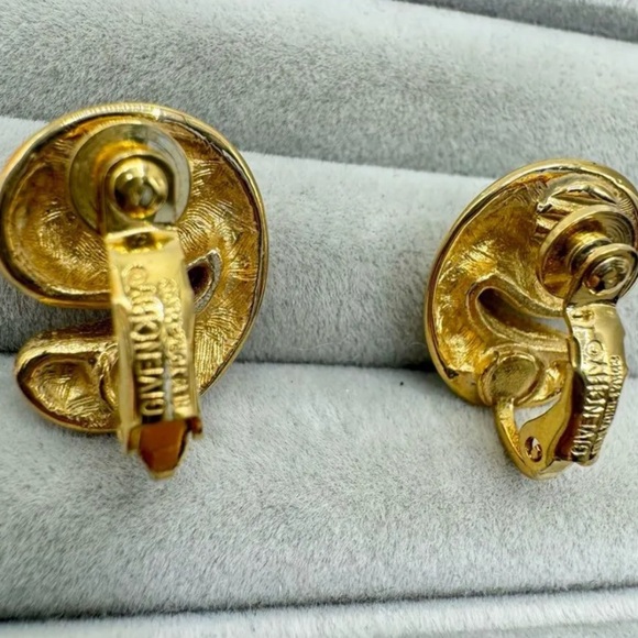 Givenchy Gold Clip-on Earrings - Picture 6 of 9